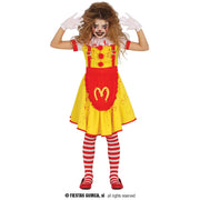 Op deze afbeelding zie je een Kostuums, van het merk Guirca. Missy Mckiller Clown Meisje Kostuum