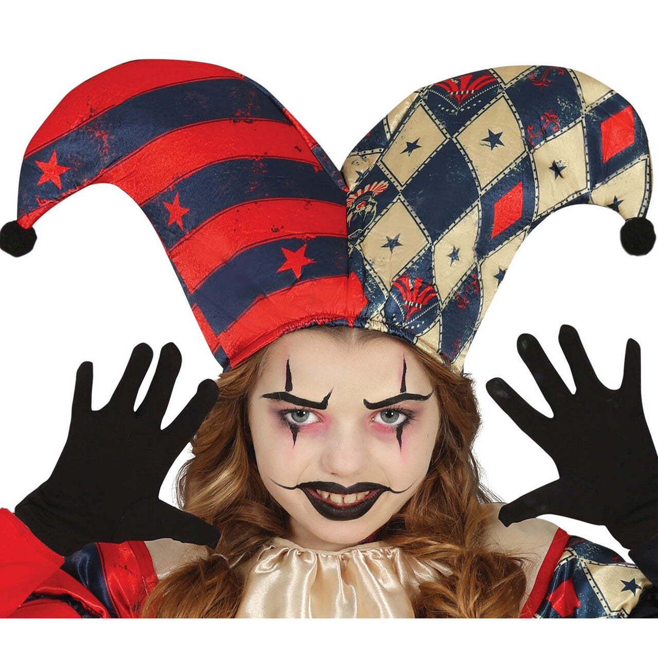 Op deze afbeelding zie je een Kostuums, van het merk Guirca. Niet Zo Grappige Scary Clown Nana Meisje Kostuum