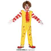 Op deze afbeelding zie je een Kostuums, van het merk Guirca. Scary Mcfastfood Clown Kind Kostuum