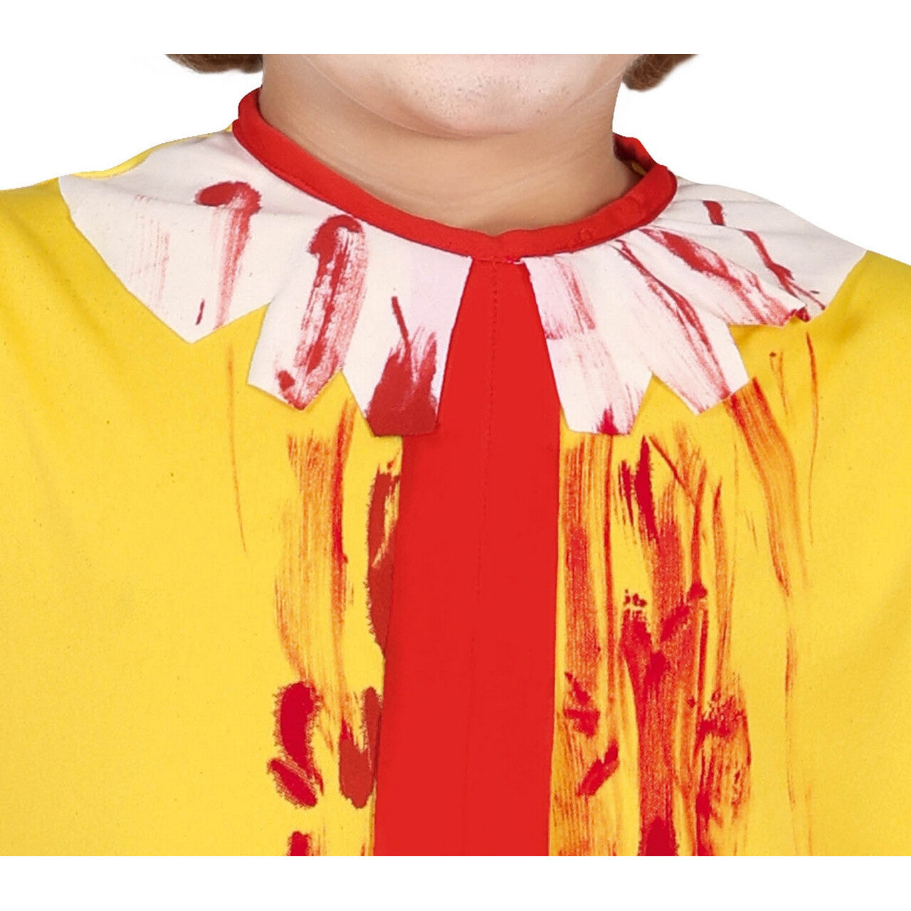 Op deze afbeelding zie je een Kostuums, van het merk Guirca. Scary Mcfastfood Clown Kind Kostuum