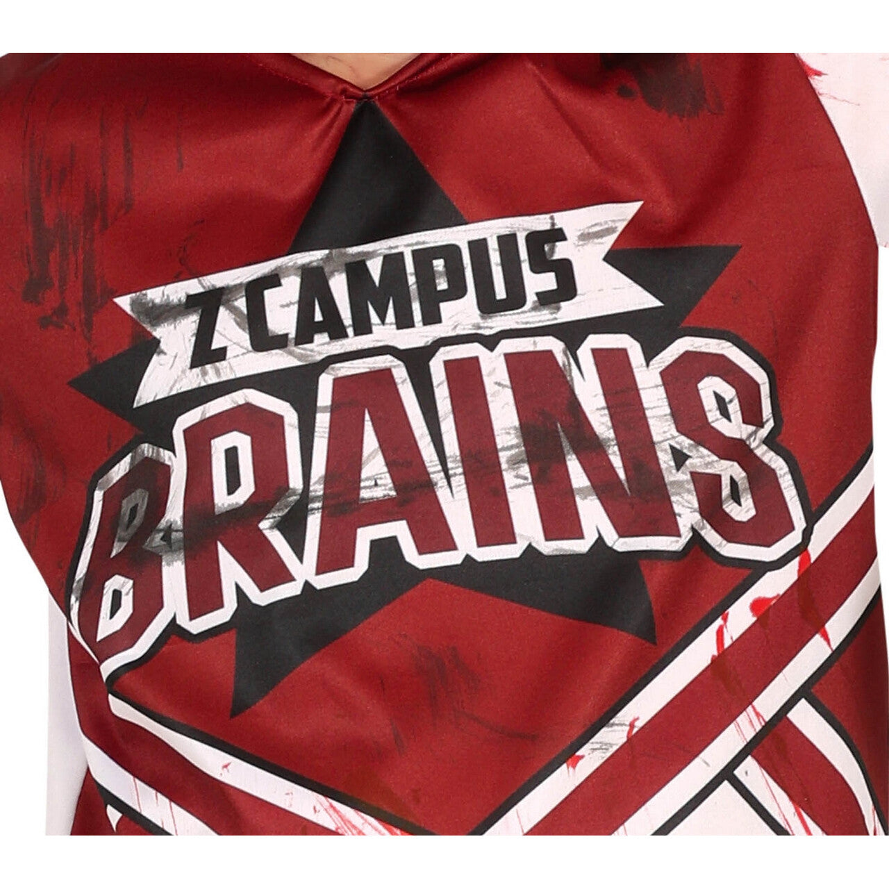 Op deze afbeelding zie je een Kostuums, van het merk Guirca. No Brains Football Speler Zombie Campus Kind Kostuum