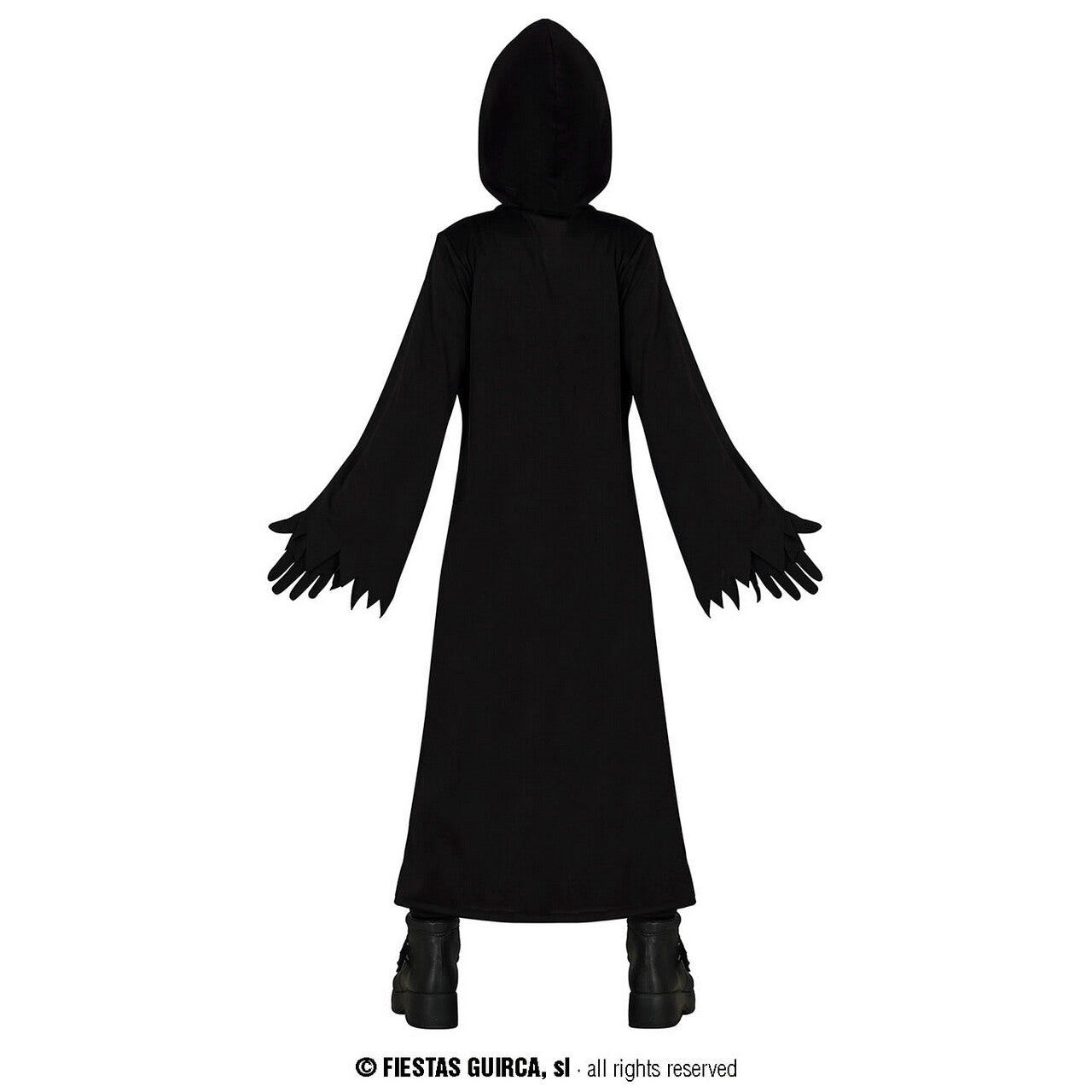 Op deze afbeelding zie je een Kostuums, van het merk Guirca. Toxic Skull Reaper Kind Kostuum