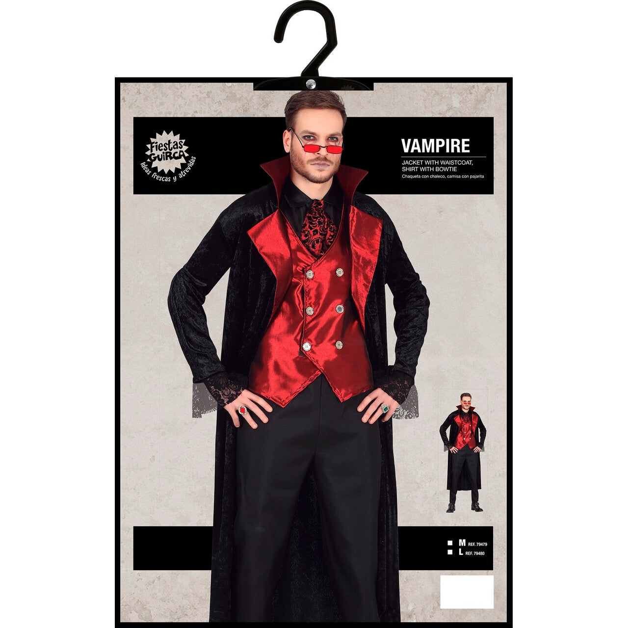 Op deze afbeelding zie je een Kostuums, van het merk Guirca. Vampier Wolodja Van Transsylvania Man Kostuum