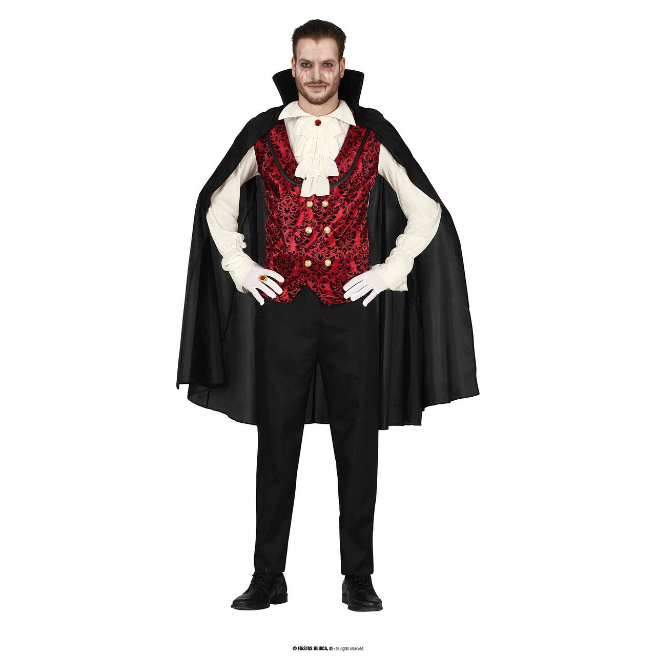 Op deze afbeelding zie je een Kostuums, van het merk Guirca. Gastheer Van Het Bloedbal Man Kostuum