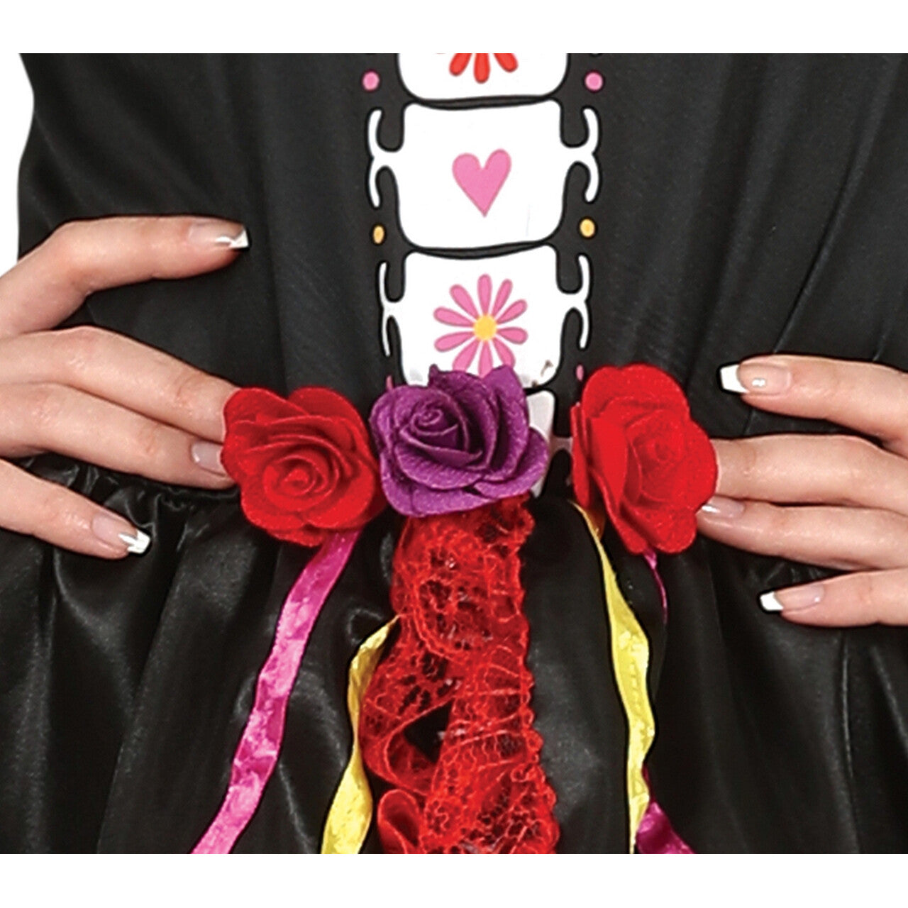 Op deze afbeelding zie je een Kostuums, van het merk Guirca. Feestelijke Day Of The Dead Catrina Vrouw Kostuum