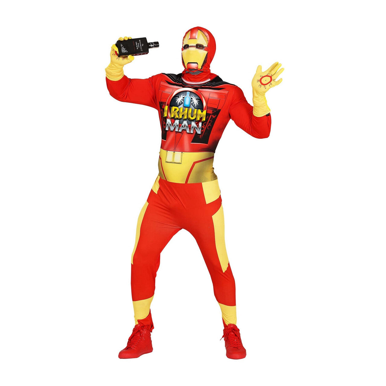 Op deze afbeelding zie je een Kostuums, van het merk Guirca. Superheld I Rhum Man Kostuum