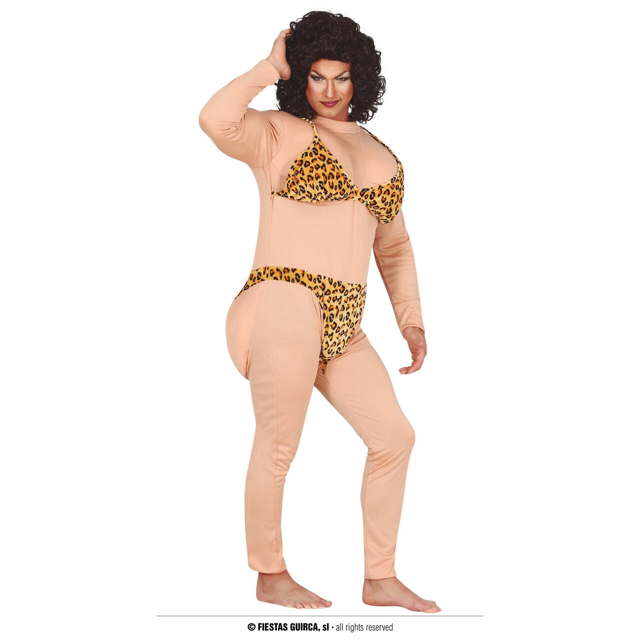 Op deze afbeelding zie je een Kostuums, van het merk Guirca. Bad Gast Travestiet Man Kostuum