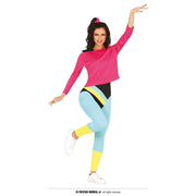 Op deze afbeelding zie je een Kostuums, van het merk Guirca. Ready To Be Fit Jaren 80 Vrouw Kostuum