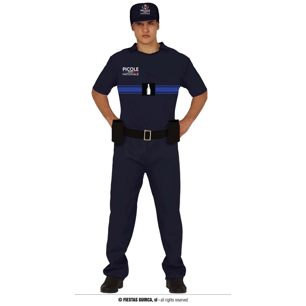 Op deze afbeelding zie je een Kostuums, van het merk Guirca. Officier Van De Drank Brigade Man Kostuum