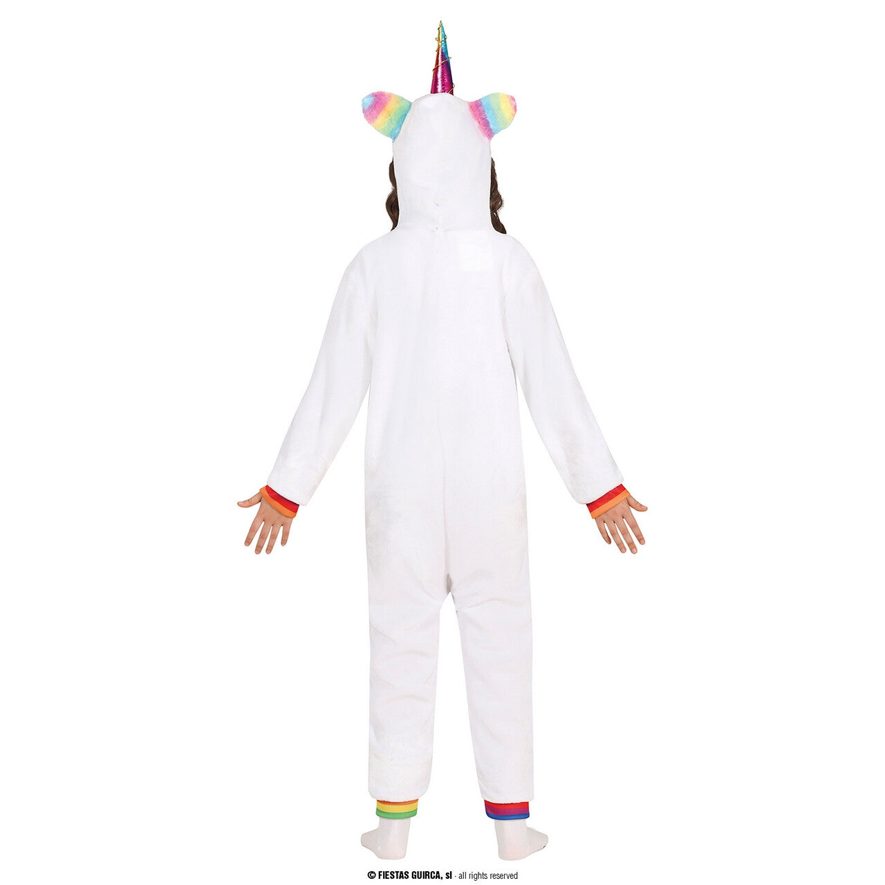 Op deze afbeelding zie je een Kostuums, van het merk Guirca. Rainbow Star Eenhoorn Kind Kostuum