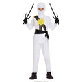 Witte Ninja The Insane Legend Kind Kostuum