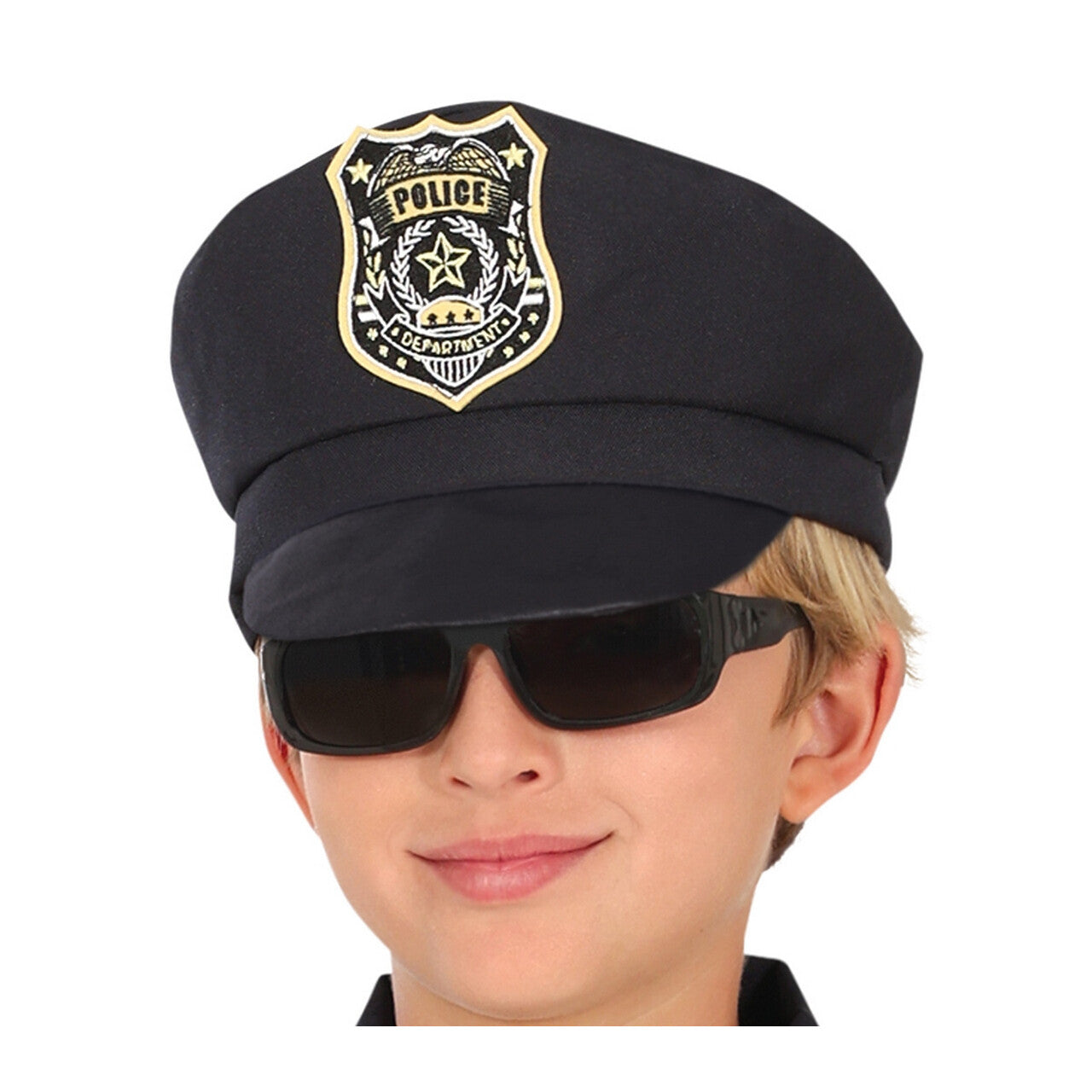 Op deze afbeelding zie je een Kostuums, van het merk Guirca. Politie Man Big City Sam Kind Kostuum