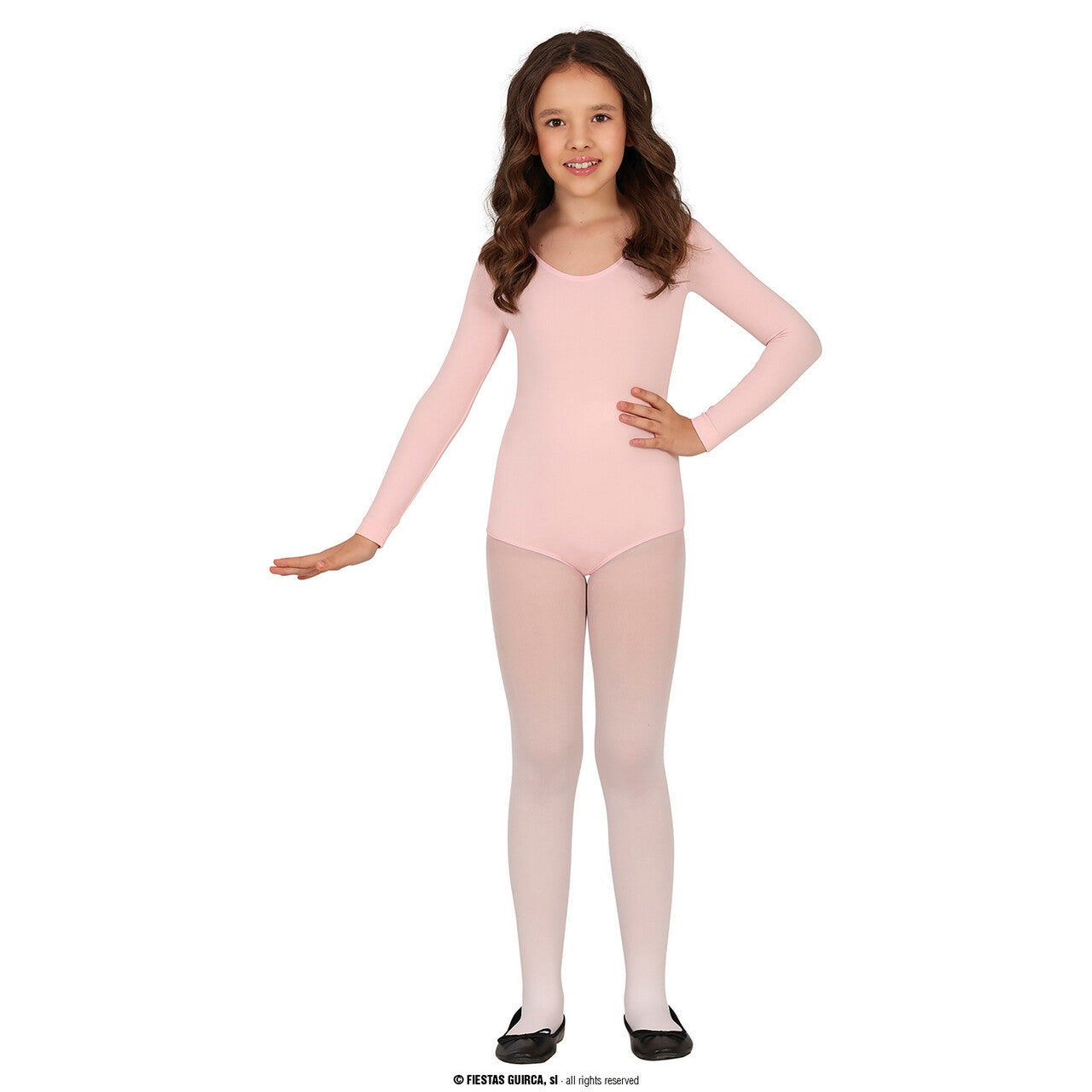 Op deze afbeelding zie je een Kostuums, van het merk Guirca. Ballet Turn Pakje Lichtroze Kind Meisje