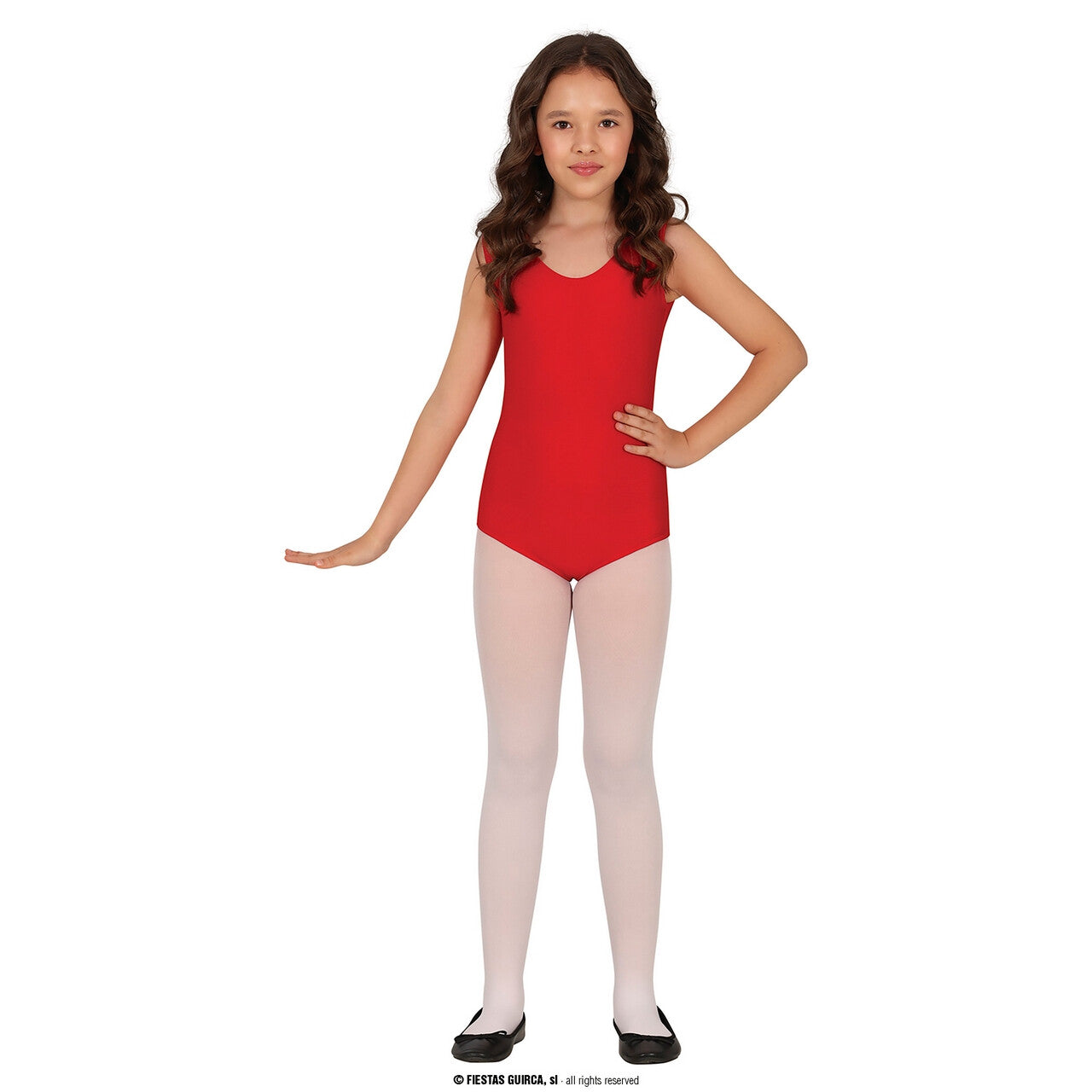 Op deze afbeelding zie je een Kostuums, van het merk Guirca. Ballet Gym Pakje Rood Kind Meisje