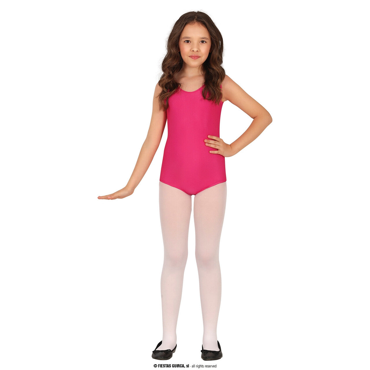 Op deze afbeelding zie je een Kostuums, van het merk Guirca. Ballet Gym Pakje Fuchsia Kind Meisje