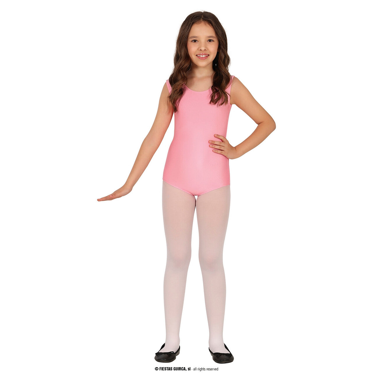 Op deze afbeelding zie je een Kostuums, van het merk Guirca. Ballet Gym Pakje Roze Kind Meisje