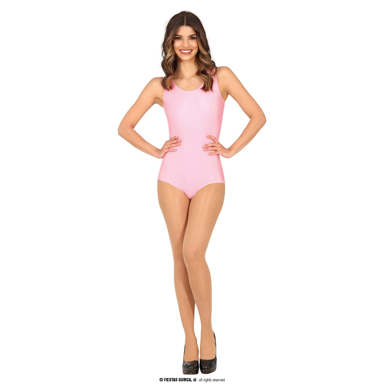 Op deze afbeelding zie je een Kostuums, van het merk Guirca. Bodysuit Ballet En Gym Lichtroze Vrouw Kostuum