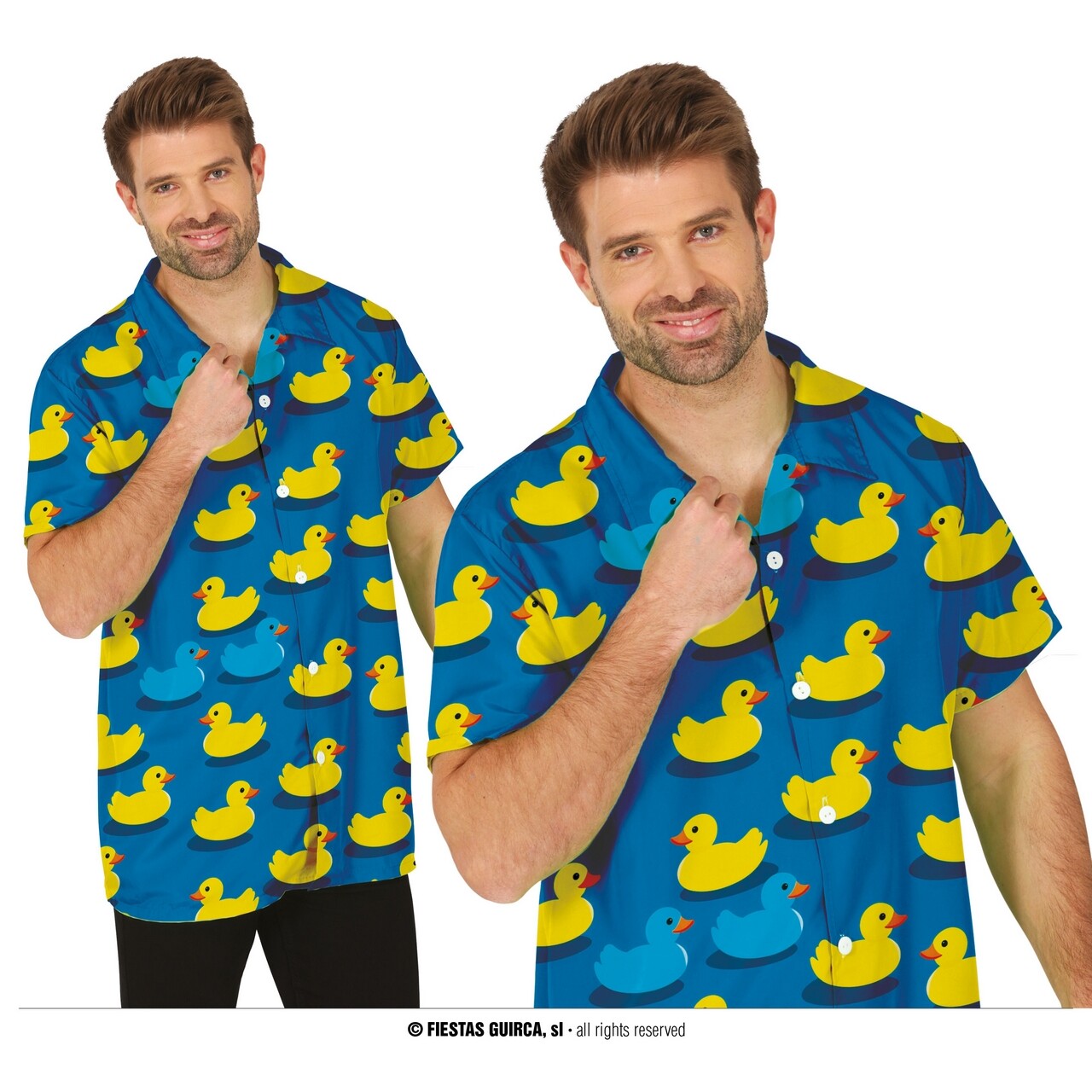 Op deze afbeelding zie je een Kostuums, van het merk Guirca. Rubber Duck Race Shirt Man