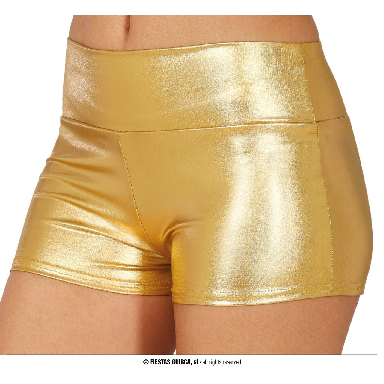 Op deze afbeelding zie je een Kostuums, van het merk Guirca. Metallic Shorts Go For Gold Vrouw