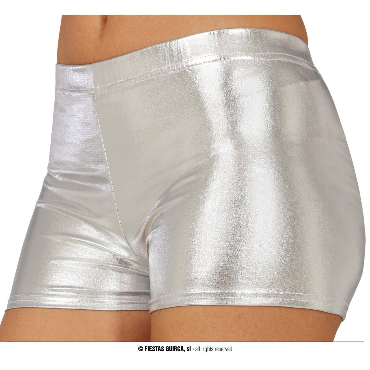 Op deze afbeelding zie je een Kostuums, van het merk Guirca. Metallic Shorts Zilver Zoë Vrouw