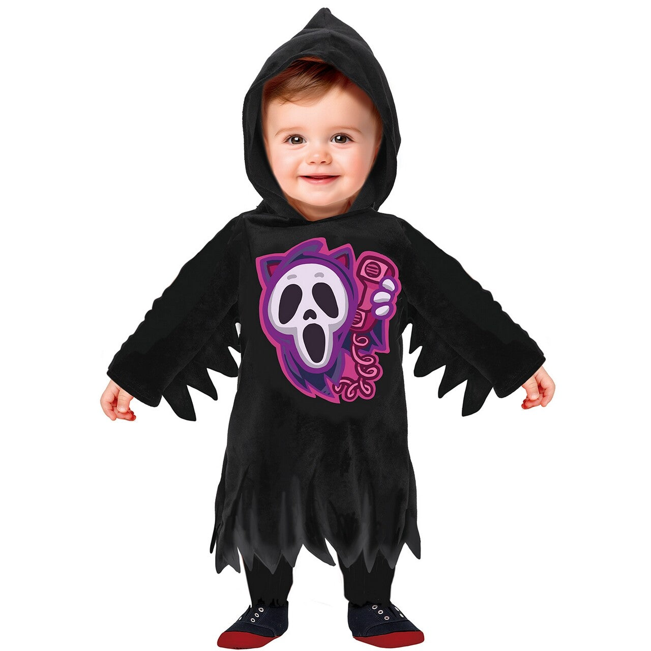 Op deze afbeelding zie je een Kostuums, van het merk Guirca. Calling Death Reaper Kind Kostuum