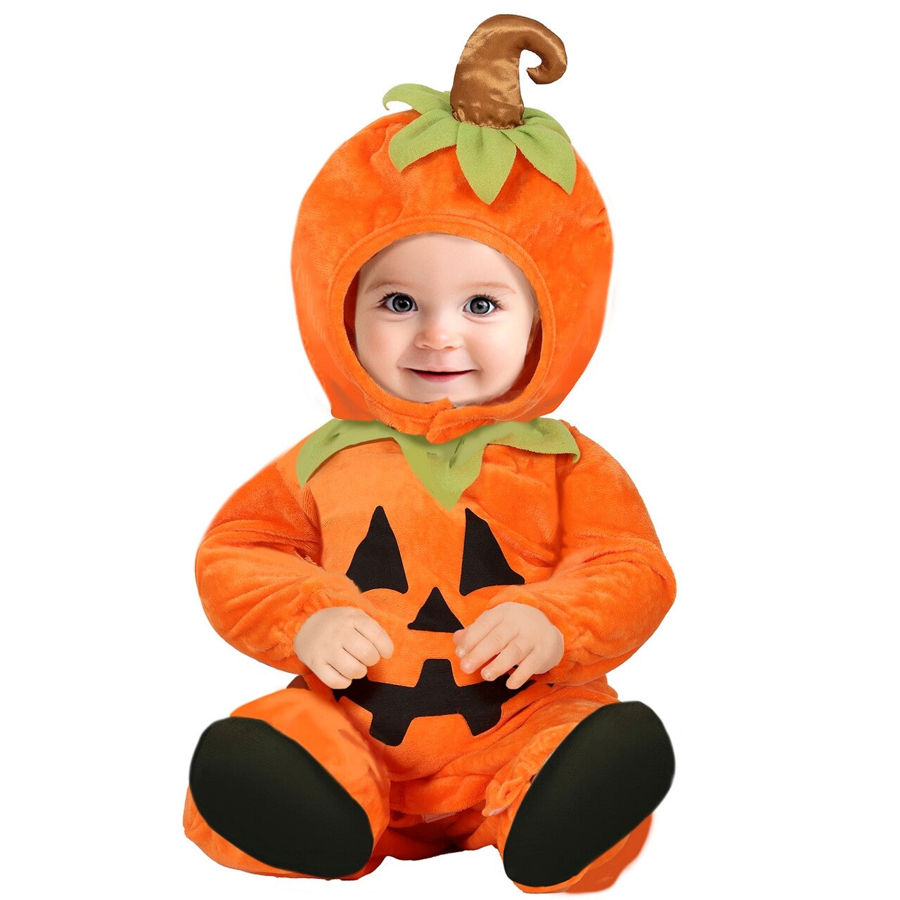 Op deze afbeelding zie je een Kostuums, van het merk Guirca. Oranje Pommetje Poen Kind Kostuum