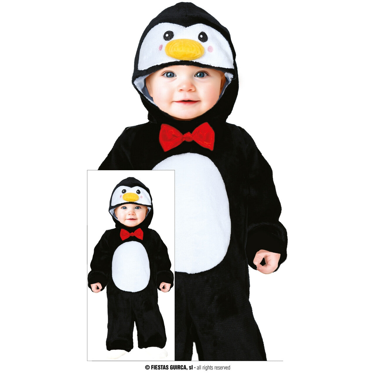 Op deze afbeelding zie je een Kostuums, van het merk Guirca. Warme Baby Pinguin Jongen Kostuum