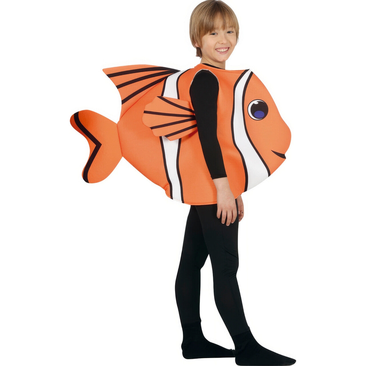 Op deze afbeelding zie je een Kostuums, van het merk Guirca. Oranje Oceaan Vis Op Het Droge Kind Kostuum