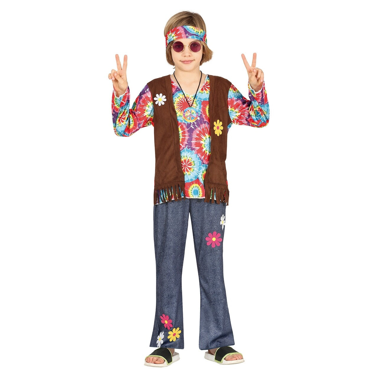 Op deze afbeelding zie je een Kostuums, van het merk Guirca. Vrolijke Jaren 60 Dude Johnny Jongen Kostuum