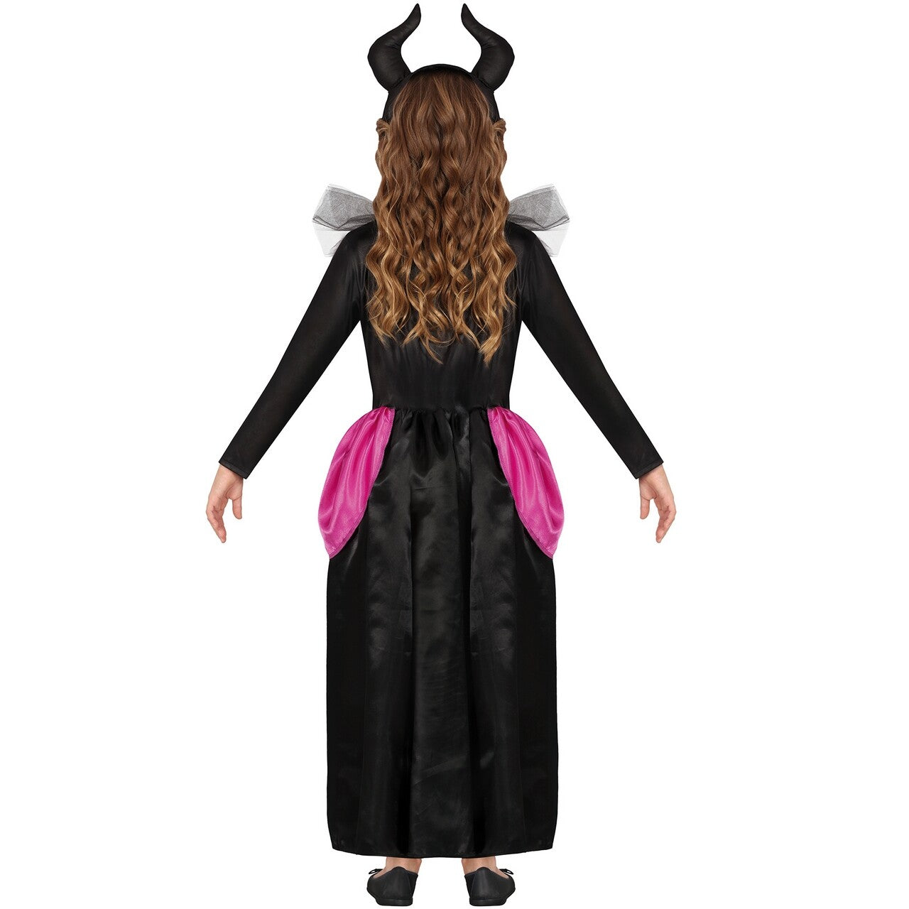 Op deze afbeelding zie je een Kostuums, van het merk Guirca. Maleficent Sprookjes Heks Meisje Kostuum