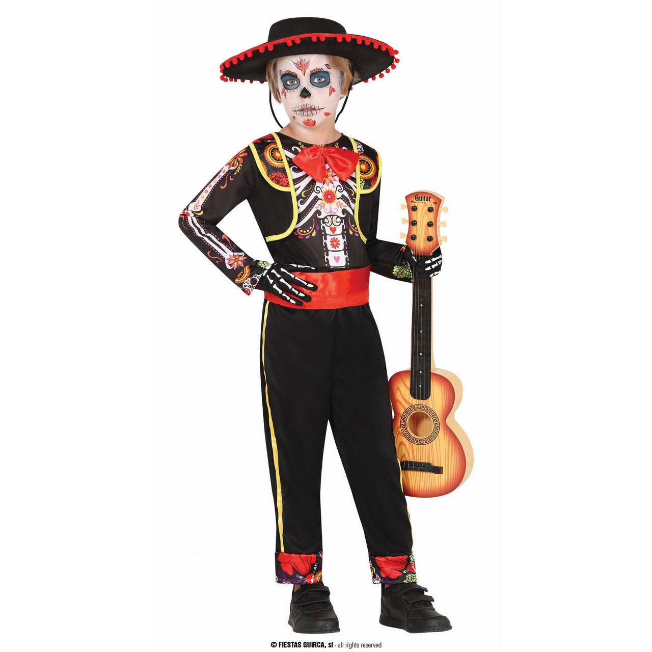 Op deze afbeelding zie je een Kostuums, van het merk Guirca. Jongste Mariachi Bandlid Miguelito Jongen Kostuum