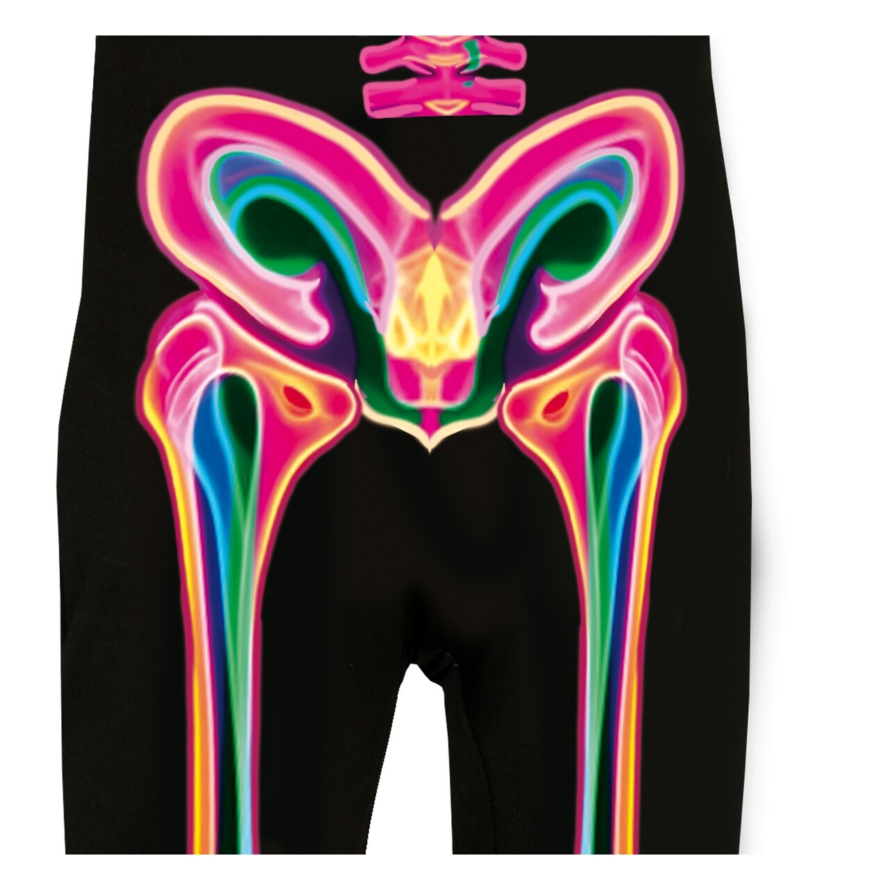 Op deze afbeelding zie je een Kostuums, van het merk Guirca. Neon Kleurenpalet Skelet Kind Kostuum
