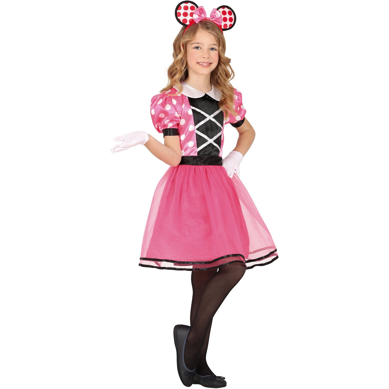 Op deze afbeelding zie je een Kostuums, van het merk Guirca. Pretty Pinky Mouse Meisje Kostuum
