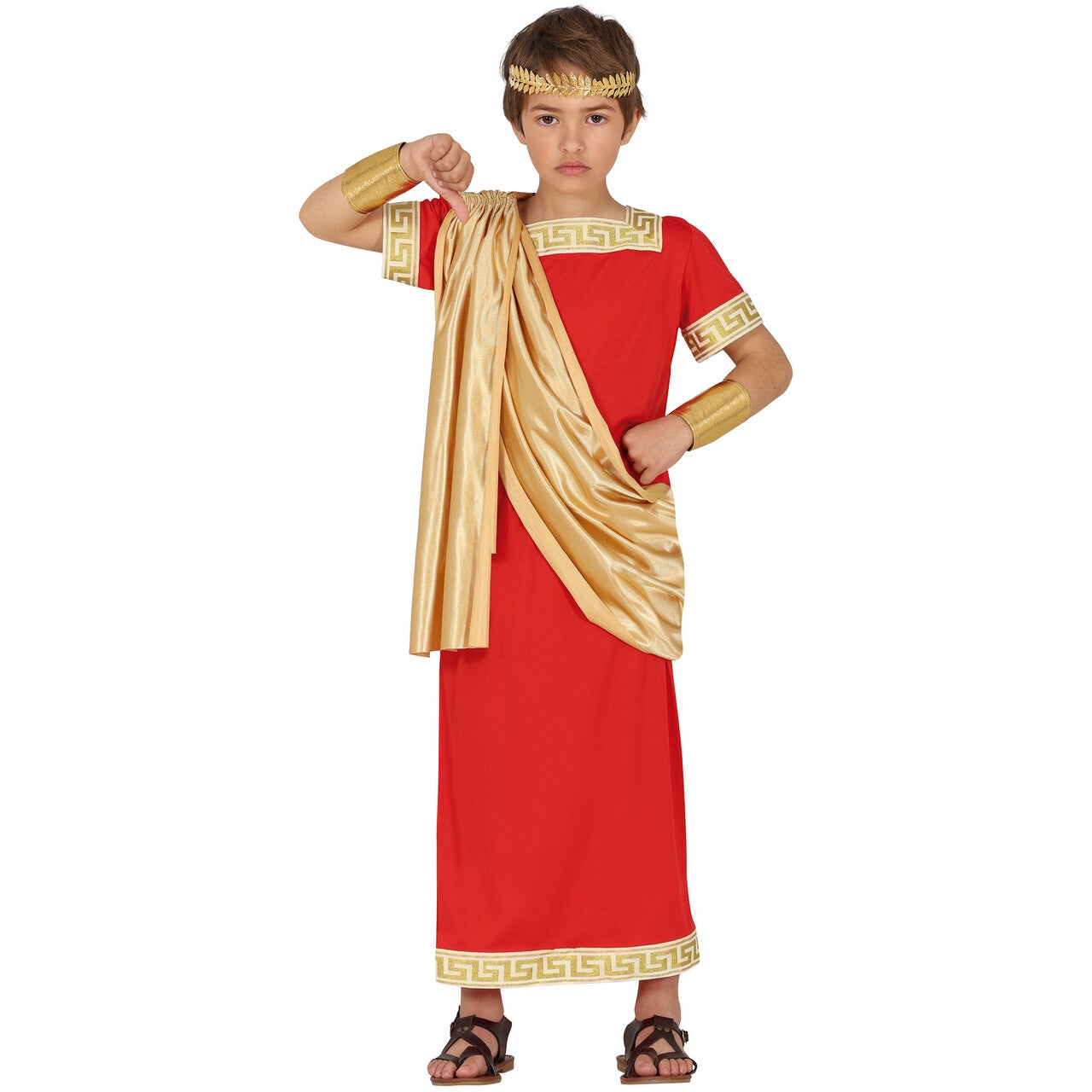 Op deze afbeelding zie je een Kostuums, van het merk Guirca. Kleine Romeinse Overheerser Jongen Kostuum