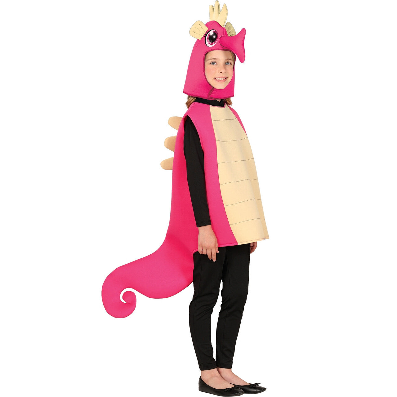 Op deze afbeelding zie je een Kostuums, van het merk Guirca. Zeepaardje Pinkhorse Kind Kostuum