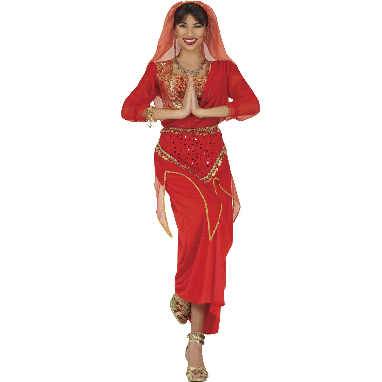 Op deze afbeelding zie je een Kostuums, van het merk Guirca. Indiase Danseres Priya Vrouw Kostuum