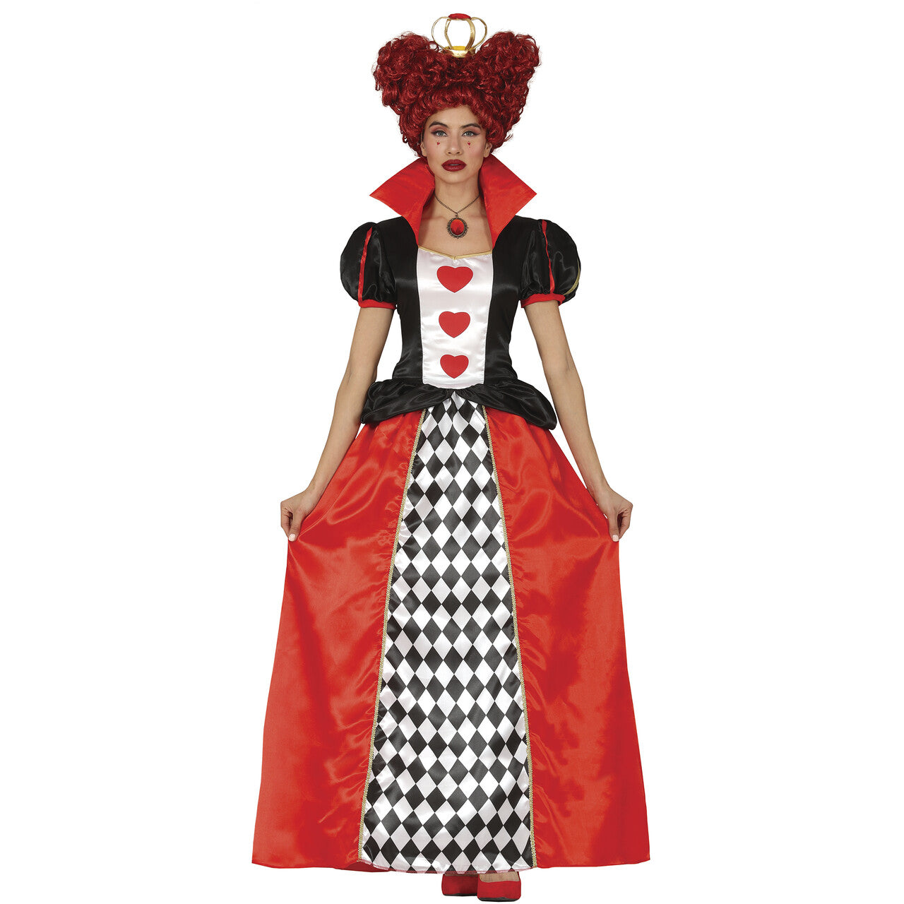 Op deze afbeelding zie je een Kostuums, van het merk Guirca. Koningin Deck Of Cards Vrouw Kostuum
