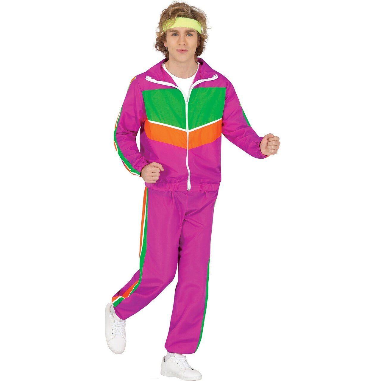 Op deze afbeelding zie je een Kostuums, van het merk Guirca. Sport En Snel Trainingspak Jaren 80 Man Kostuum