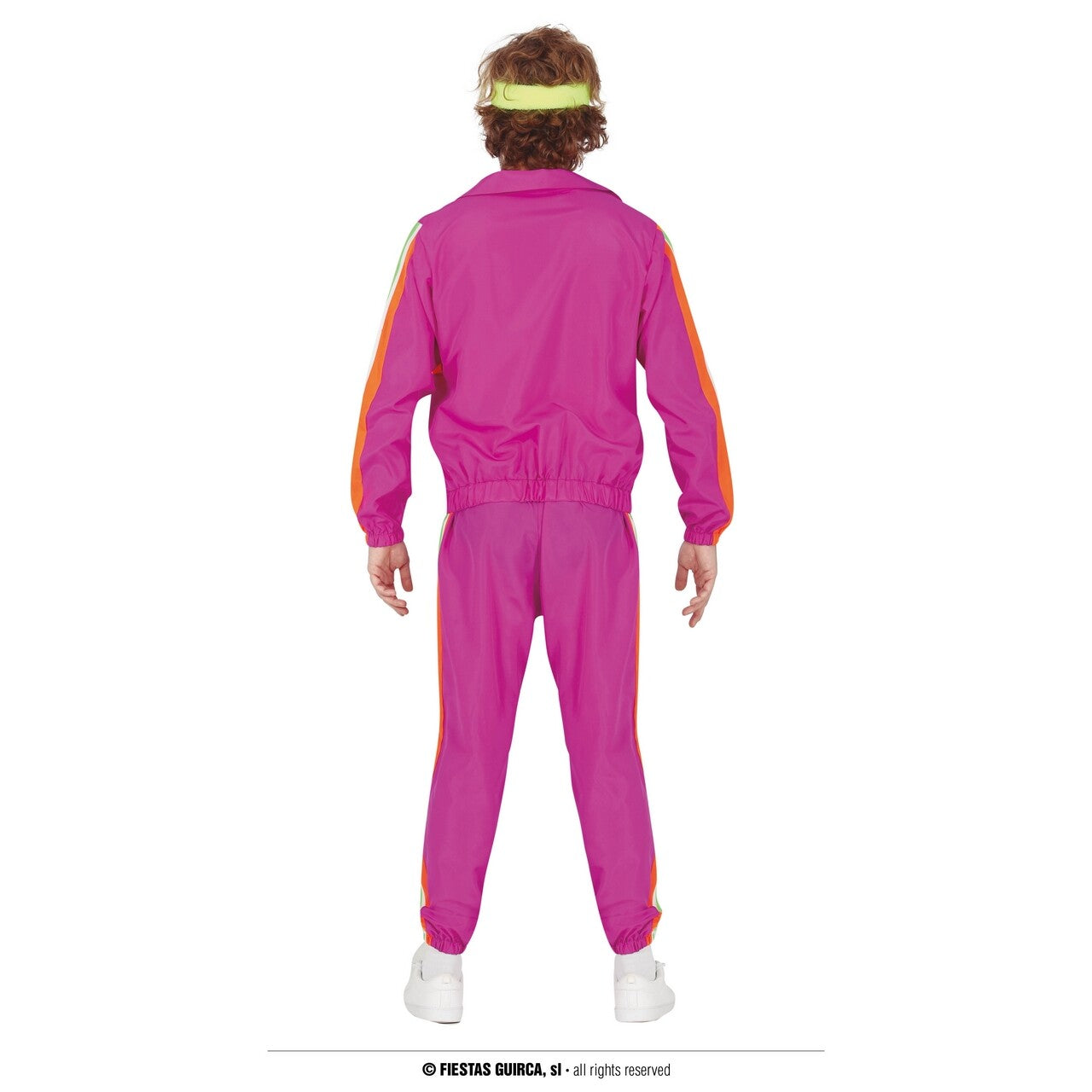 Op deze afbeelding zie je een Kostuums, van het merk Guirca. Sport En Snel Trainingspak Jaren 80 Man Kostuum