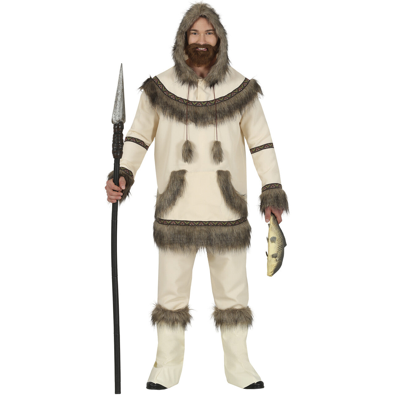 Op deze afbeelding zie je een Kostuums, van het merk Guirca. Inuit Hanta De Sterke Jager Man Kostuum