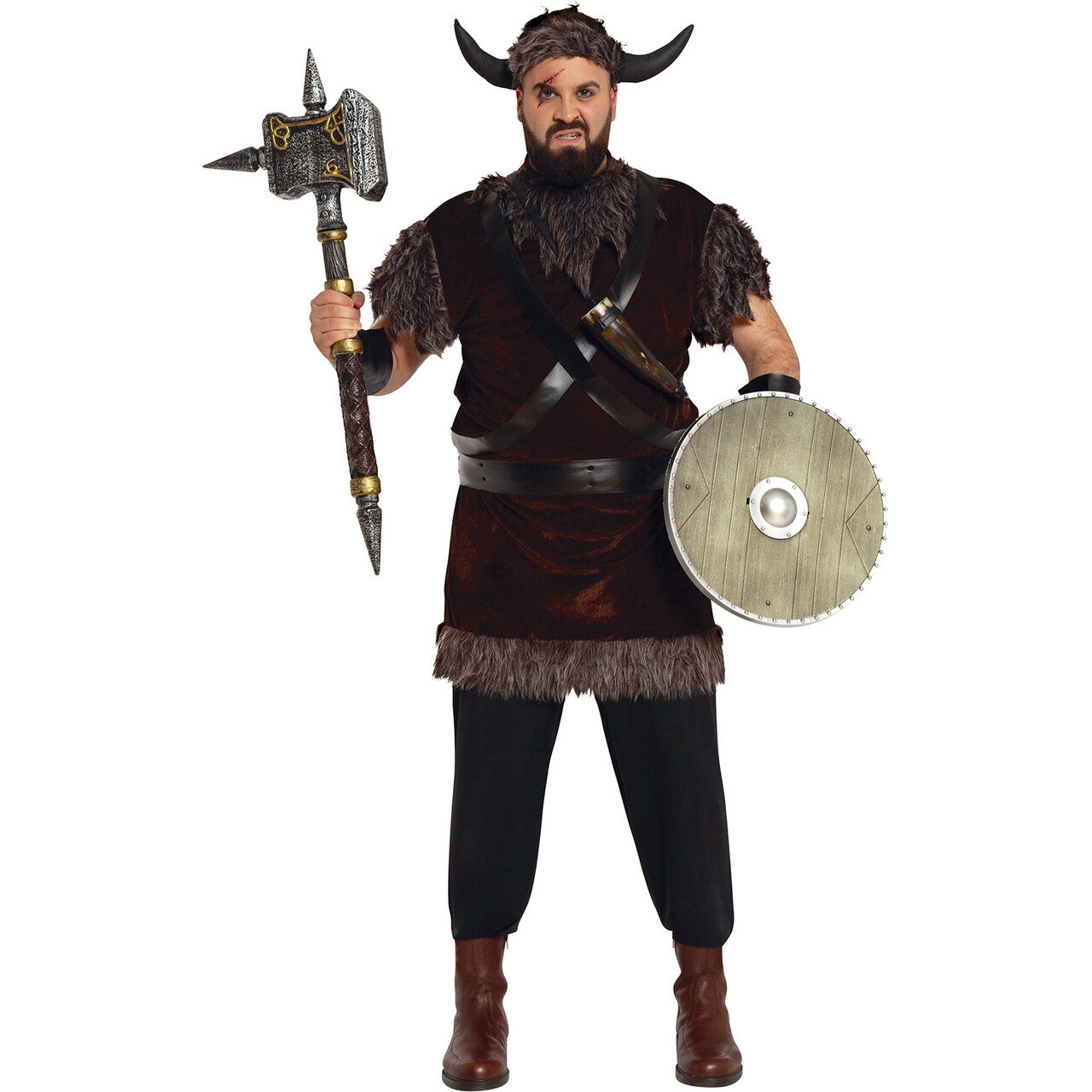 Op deze afbeelding zie je een Kostuums, van het merk Guirca. Victor Victorious Viking Man Kostuum