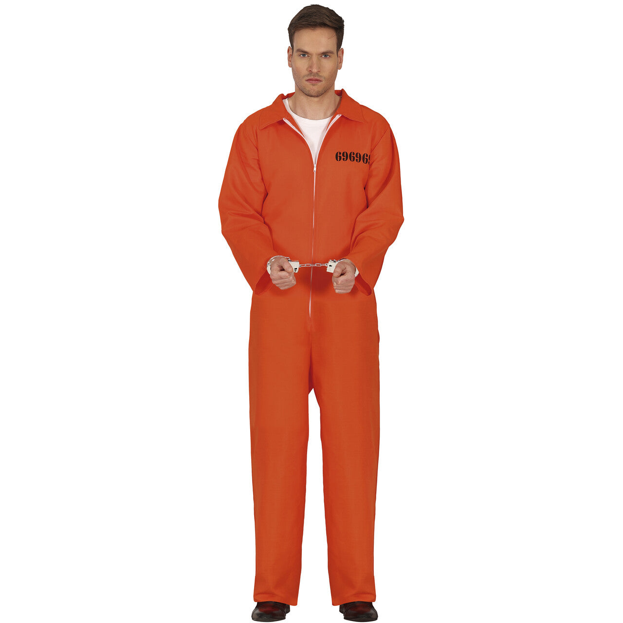 Op deze afbeelding zie je een Kostuums, van het merk Guirca. Gevangene County Jail Man Kostuum