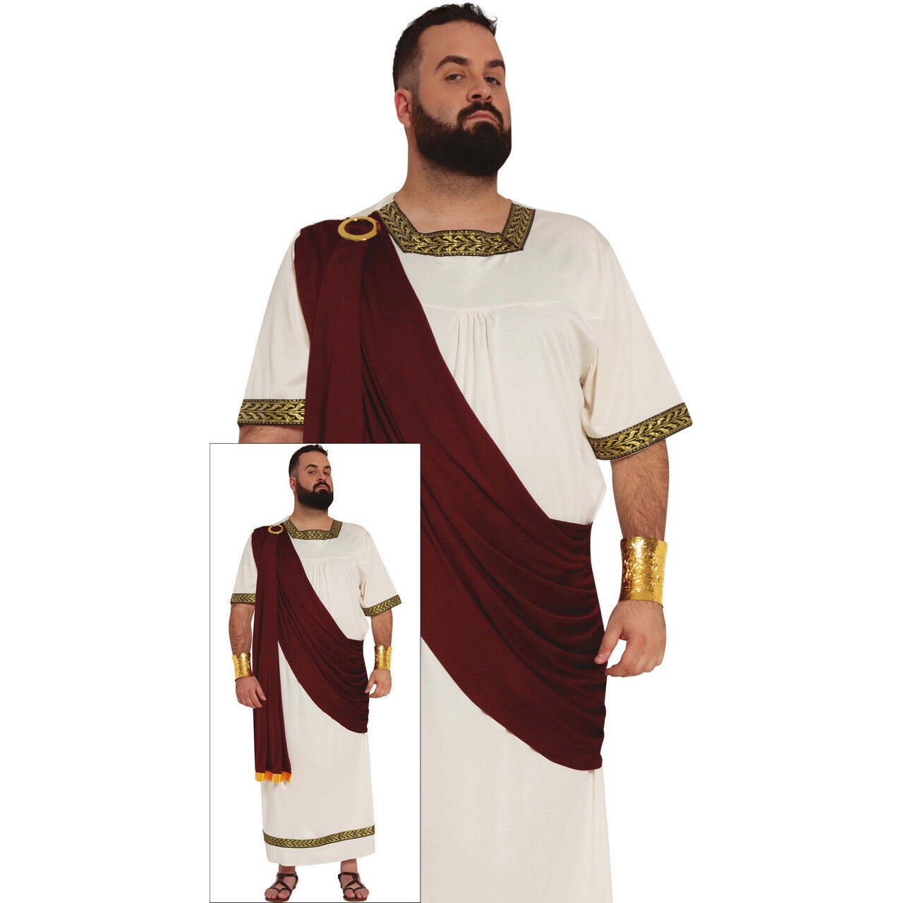 Op deze afbeelding zie je een Kostuums, van het merk Guirca. Imperator Augustus Man Kostuum