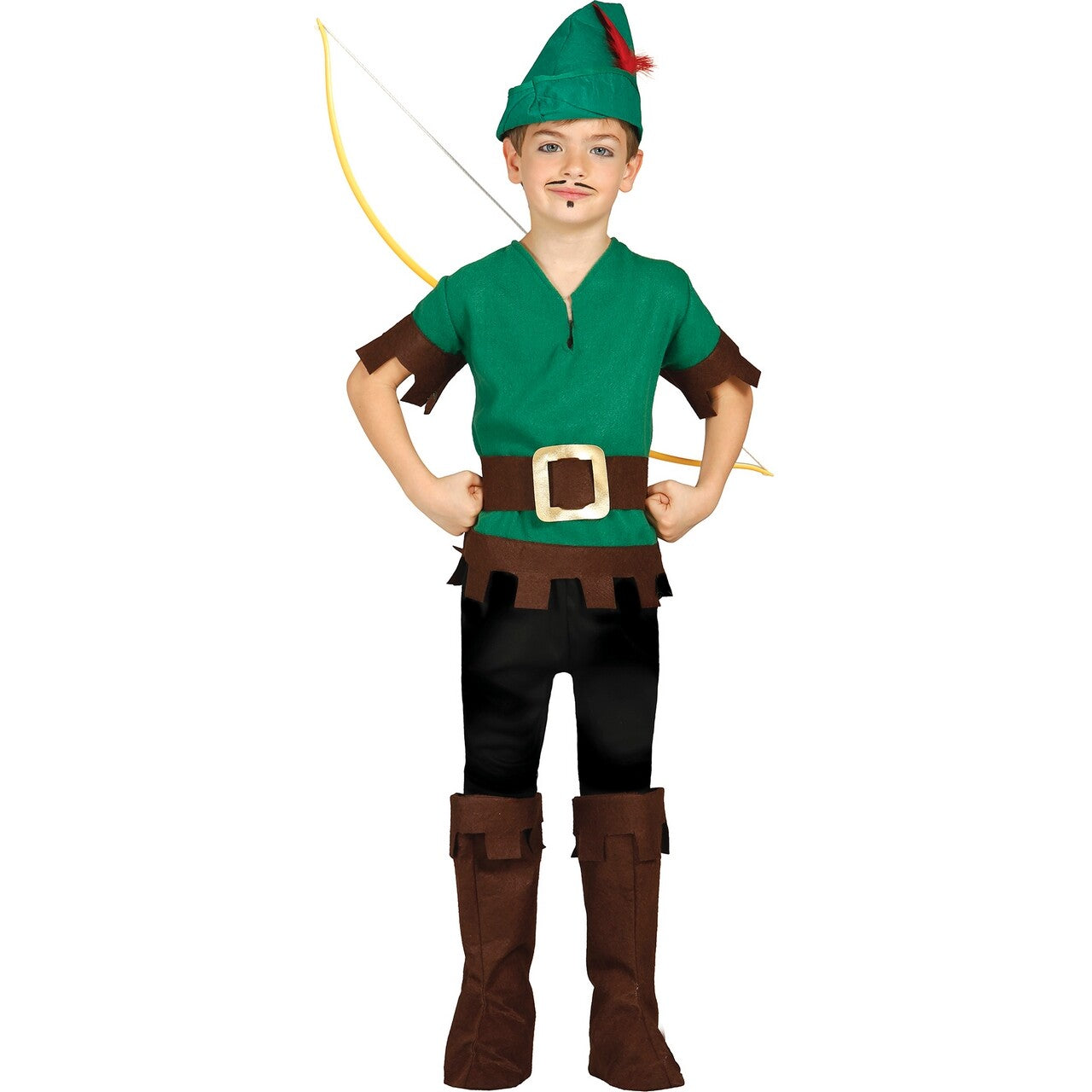 Op deze afbeelding zie je een Kostuums, van het merk Guirca. Boogschieter Schot In De Roos Kind Kostuum