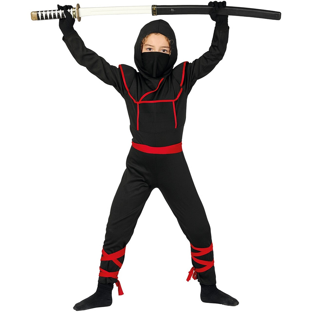 Op deze afbeelding zie je een Kostuums, van het merk Guirca. Chi Shinoby Ninja Kind Kostuum