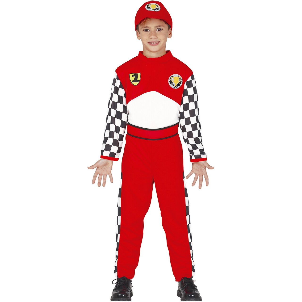 Op deze afbeelding zie je een Kostuums, van het merk Guirca. Ferry Snel F1 Coureur Jongen Kostuum