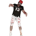 Zombie Football Speler Nummer 13 Man Kostuum