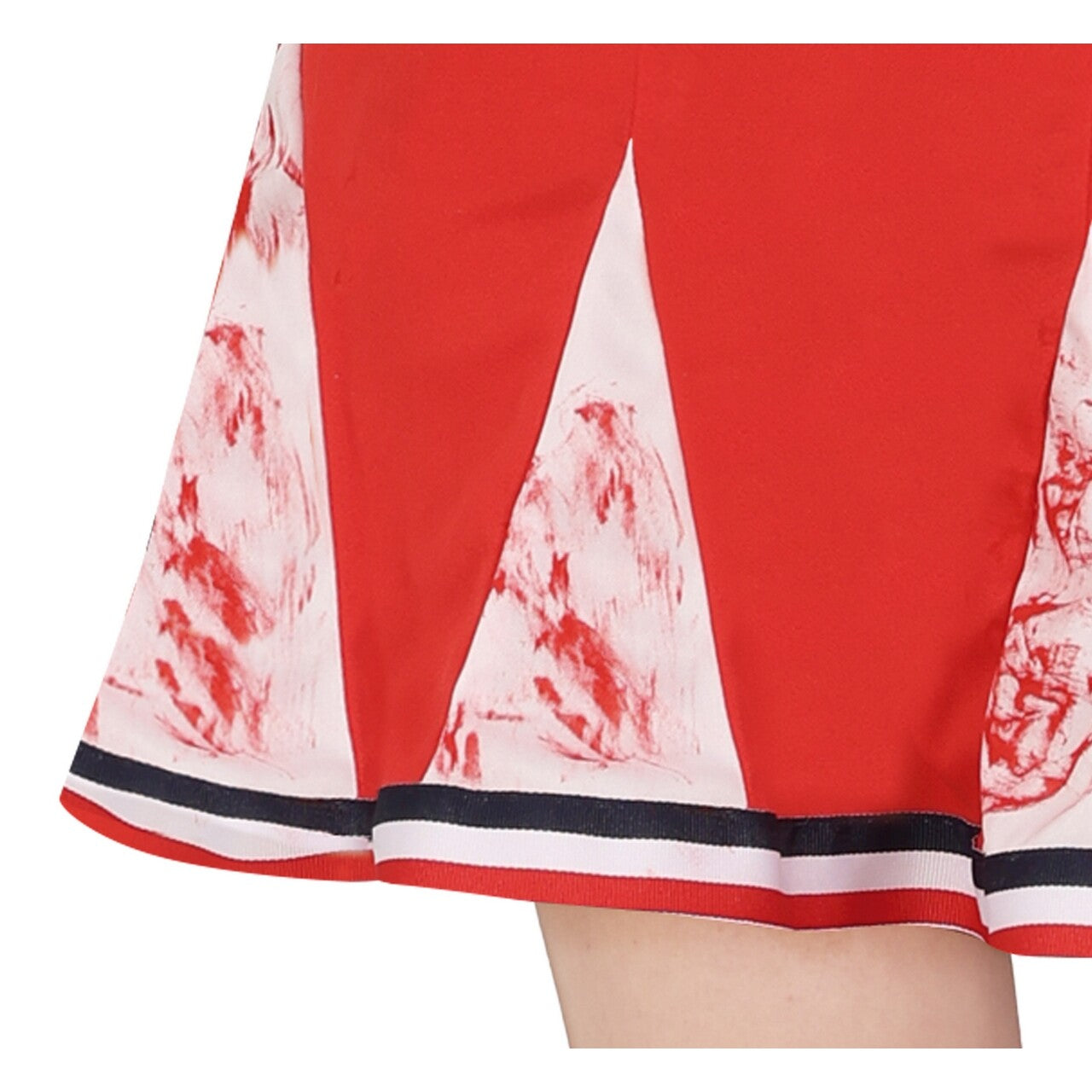 Op deze afbeelding zie je een Kostuums, van het merk Guirca. USA Cheerleader Play Or Die Vrouw Kostuum
