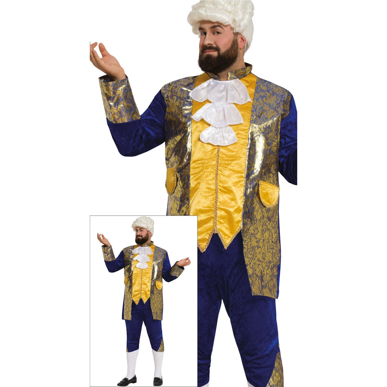 Op deze afbeelding zie je een Kostuums, van het merk Guirca. Markies Koenraad Wijsheid Man Kostuum
