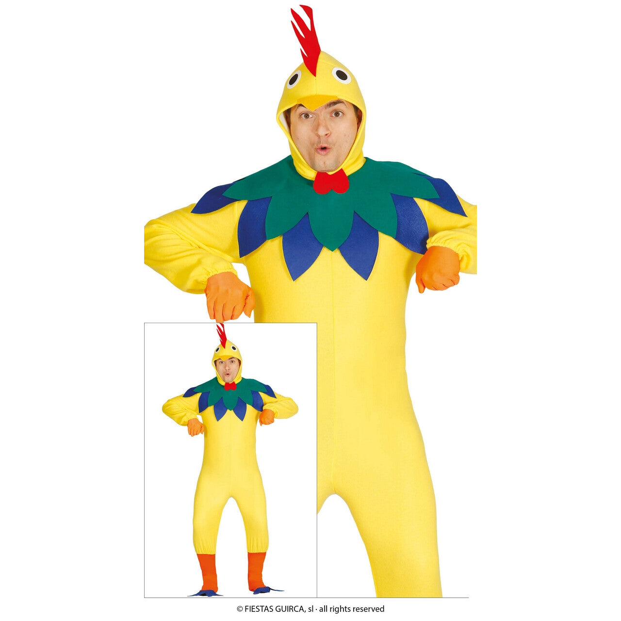 Op deze afbeelding zie je een Kostuums, van het merk Guirca. Kukele Luuk De Haan Man Kostuum